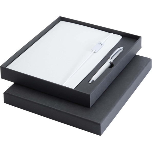 Luxe 106258 - Ensemble carnet à couverture rigide A5 et stylo roller Legato Elegance