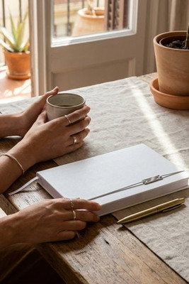 Luxe 106258 - Legato Elegance A5 hard cover notebook and rollerball pen set