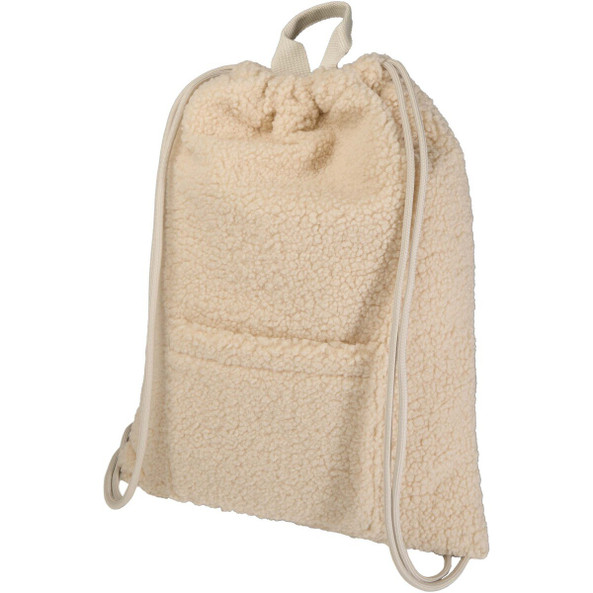 Bear GRS gerecyclede sherpa rugzak met trekkoordsluiting 9 l - EgotierPro 120773
