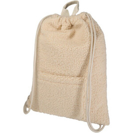 Bear GRS recycled sherpa drawstring backpack 9L - EgotierPro 120773