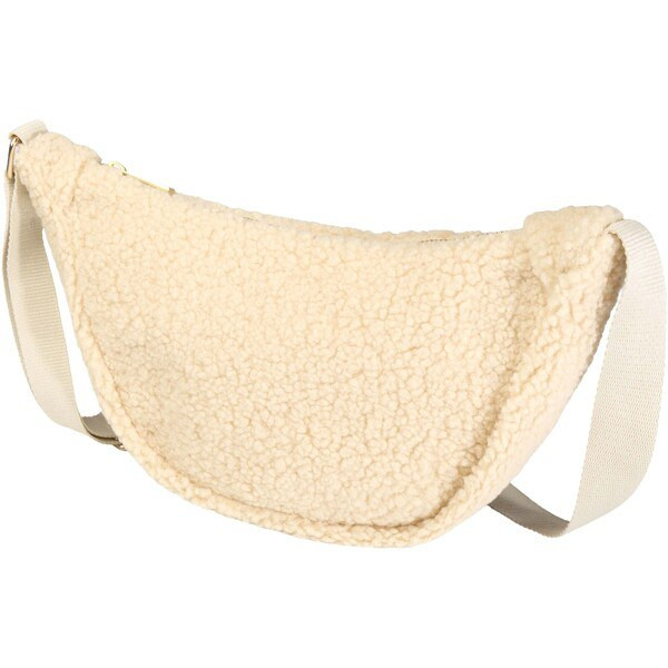 Bear GRS recycled sherpa crossbody bag 3L - EgotierPro 120774