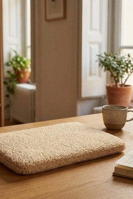 Bear 13" GRS recycled sherpa laptop sleeve 2L - EgotierPro 120775