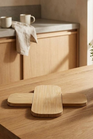 Croc bambus bordskåner - lille - EgotierPro 126362