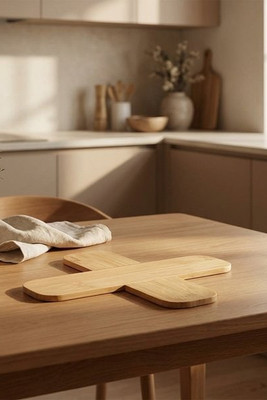 Croc bamboo trivet - large - EgotierPro 126364