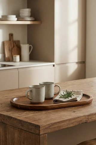 Seasons 126394 - Edge acacia wood serving tray