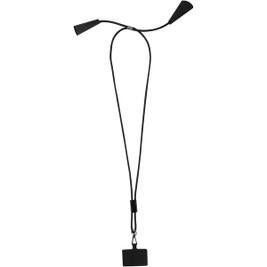 Funi smartphonelanyard van gerecycled plastic met ingebouwde datasynchronisatie en 5 in 1 snellaadkabel van 100 W - EgotierPro 124453