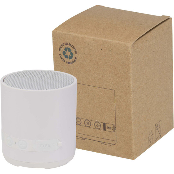 Hunor draadloze speaker van 3 W van gerecycled plastic - EgotierPro 124454