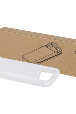 Alkes 5000 mAh 12W recycled plastic water resistant power bank with carabiner - EgotierPro 124470