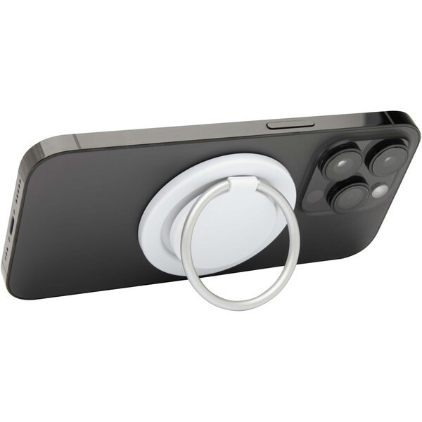Supporto per telefono magnetico in plastica riciclata con supporto ad anello Albali - EgotierPro 124462