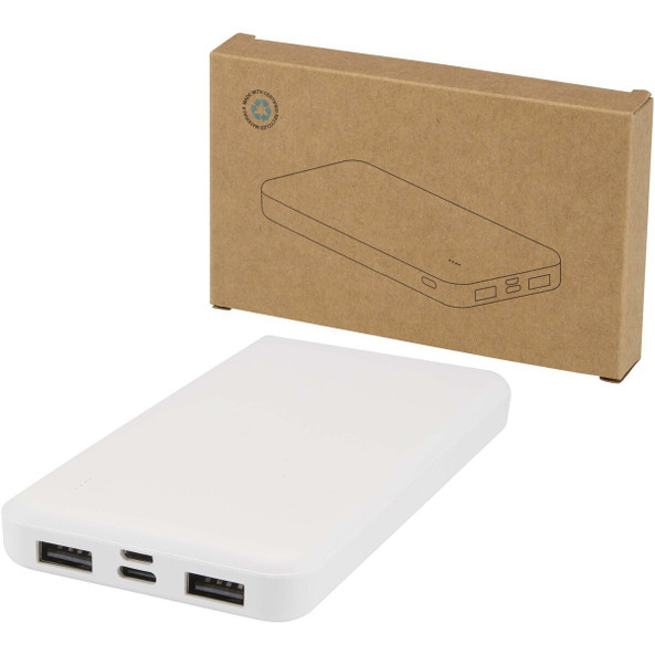 Intan powerbank van 10.000 mAh 10 W van gerecycled plastic - EgotierPro 124458