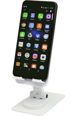 Alhena sammenklappelig telefonholder i genbrugsplast med metalbordstativ - EgotierPro 124467