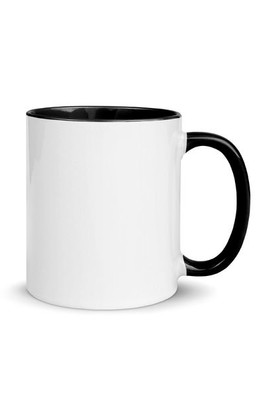 White Ceramic Mug with Color Inside - Egotier White Ceramic Mug with Color Inside