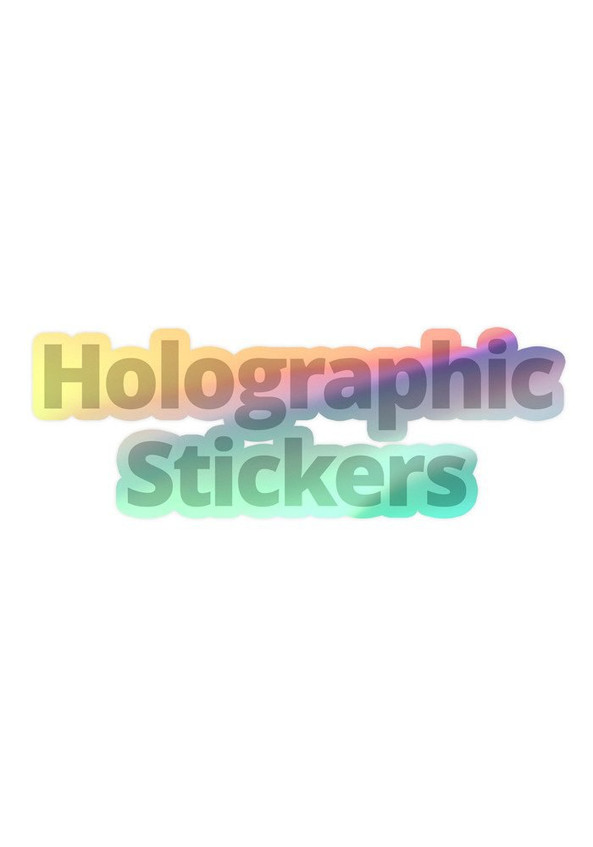 Kiss-Cut Holographic Stickers - Egotier Kiss-Cut Holographic Stickers