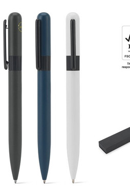 Egotier 91974 - Metal ballpoint (60% recycled) with rounded design