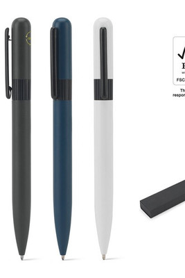 Egotier 91974 - Metal ballpoint (60% recycled) with rounded design