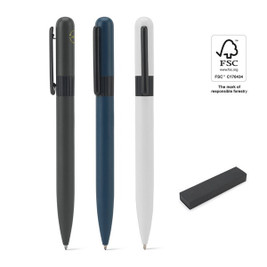 Egotier 91974 - Metal ballpoint (60% recycled) with rounded design
