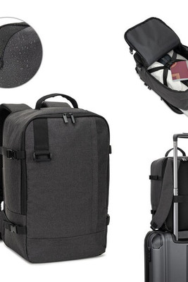 Egotier 92361 - Sac à dos conçu pour répondre aux dimensions exigées par les compagnies aériennes en polyester recyclé haute densité 600D