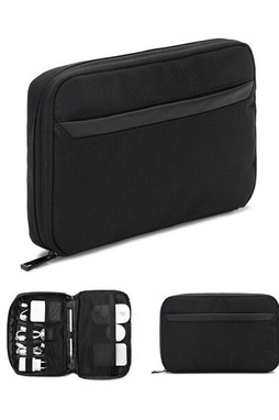 Egotier 92570 - Spacious organiser bag for tech accessories in twill with water-repellent coating and 600D recycled polyester