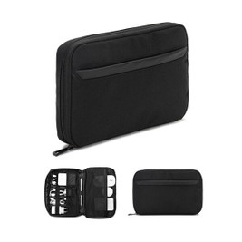Egotier 92570 - Spacious organiser bag for tech accessories in twill with water-repellent coating and 600D recycled polyester