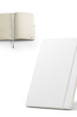 Egotier 93653 - A5 notebook in recycled polyester (100% rPET) 300D, ideal for sublimation personalisation