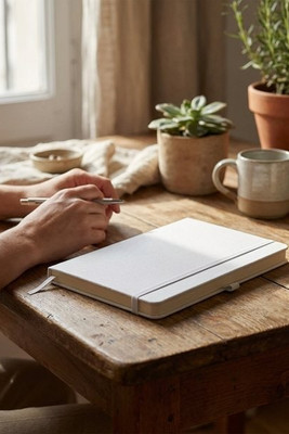 A5 notebook in recycled polyester (100% rPET) 300D, ideal for sublimation personalisation - Egotier 93653