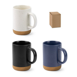 Egotier 94371 - Ceramic mug with cork base 370 mL