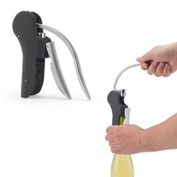 Egotier 94374 - ABS and zinc corkscrew with automatic lever for easy opening