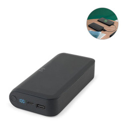 Egotier 97144 - 20.000 mAh power bank in recycled ABS (100% rABS) with 15W superfast wireless charger