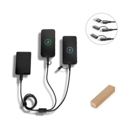Egotier 97146 - Superfast 6-in-1 USB cable made of aluminium and recycled PET