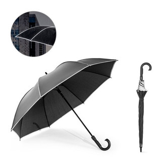 Parapluie 27" en polyester recyclé (100% rPET) pongé 190T coupe-vent - Egotier 99163