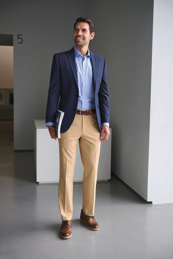 BROOK TAVERNER BT8025 - Oliver men's fitted trousers