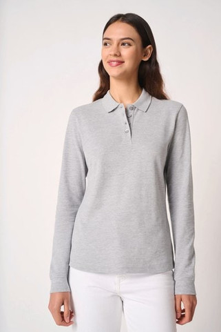 iDeal Basic Brand IB223 - Polo piqué LSL femme