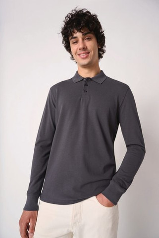 iDeal Basic Brand IB290 - Polo piqué LSL homme