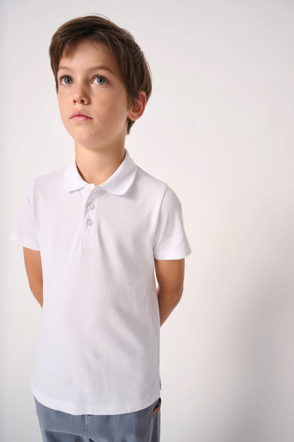 iDeal Basic Brand IB297 - Polo piqué enfant