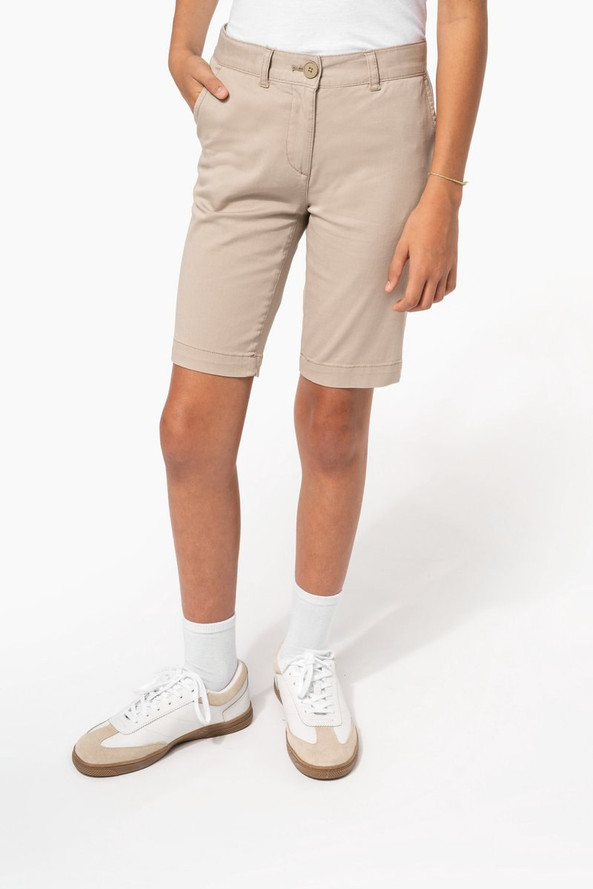 Kariban K7008 - Bermuda chino fille
