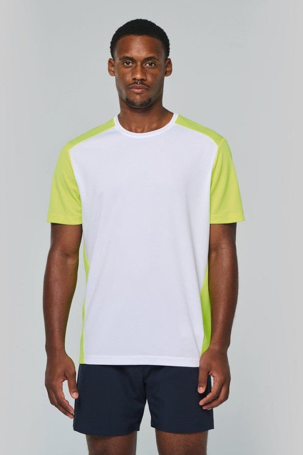 PROACT PA4014 - T-shirt de sport écoresponsable bicolore homme