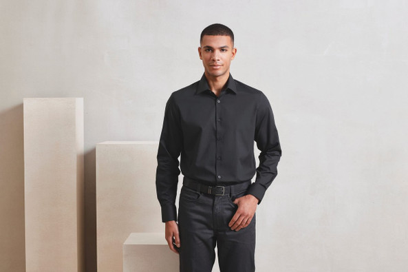 Premier PR203 - Chemise popeline RECYCLIGHT à manches longues pour homme