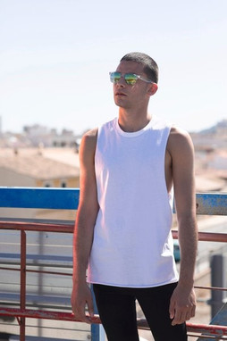 SF Clothing SFM232 - Mens flared tank top