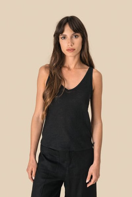 Spasso SP343 - Ladies' linen tank top