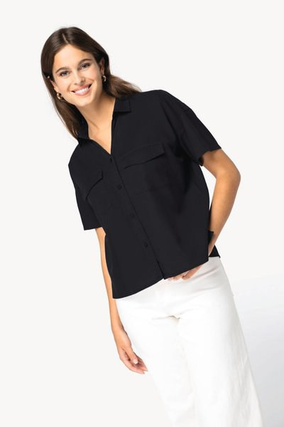 Spasso SP514 - Eco-friendly Ladies' oversized lyocell shirt