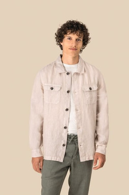 Spasso SP516 - Surchemise délavée en lin homme