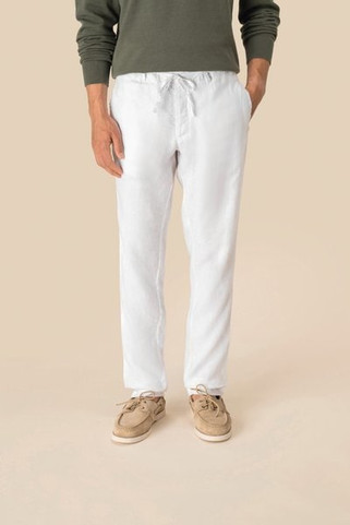 Spasso SP732 - Mens Linen Washed Effect Trousers