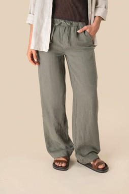 Spasso SP733 - Ladies Linen Washed Effect Trousers