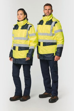 WK. Designed To Work WK660 - Recycled safety parka 4 in 1