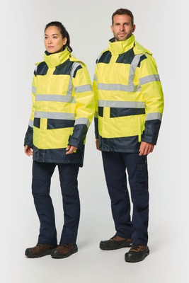 WK. Designed To Work WK660 - Recycled safety parka 4 in 1