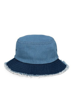 Capstone Distressed Denim Bucket Hat - Distressed Denim Bucket Hat
