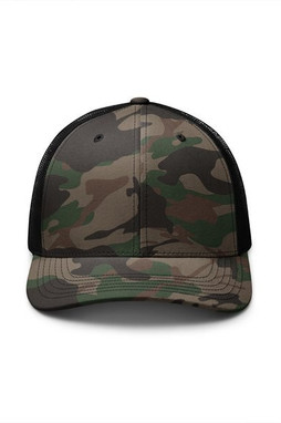 Otto Cap 105-1247 - Camouflage Trucker Hat