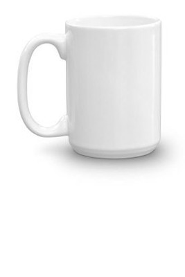 White Glossy Mug 15 oz - Egotier 19-4830