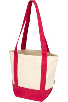 Sam mała torba na zakupy z bawełny z recyklingu z certyfikatem GRS o gramaturze 320 g/m² - EgotierPro 120800