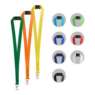 Polyester lanyard with safety clasp - Egotier 95125